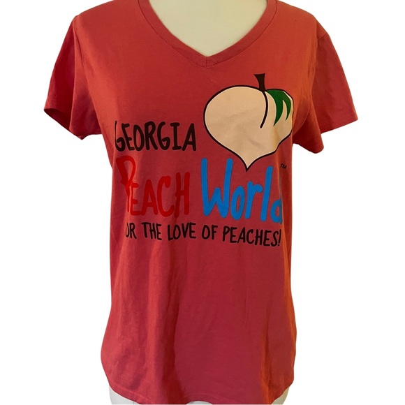 🍑 Georgia Peach World graphic tee size medium - Picture 1 of 3